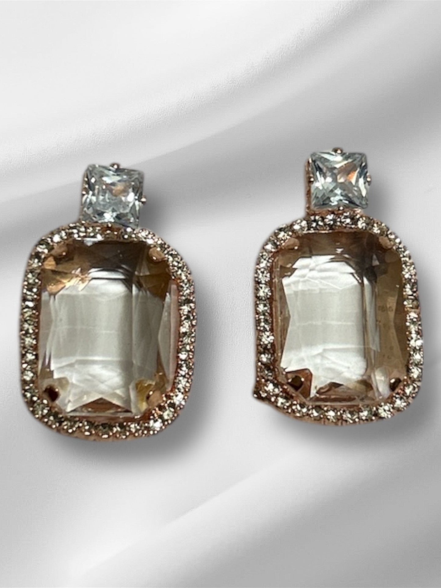 Solitaire Drop Earrings