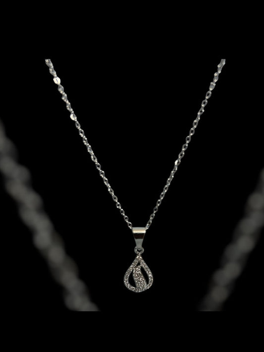 Diamond dazzling drop chain pendent