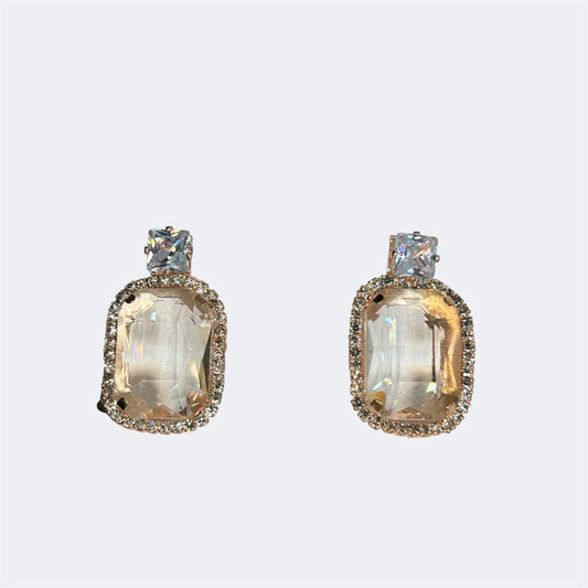 Solitaire Drop Earrings