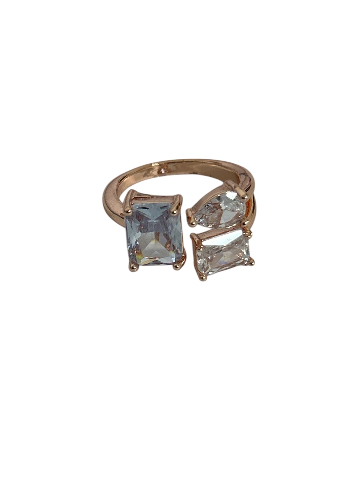 Triad Elegance Gold-Plated Ring