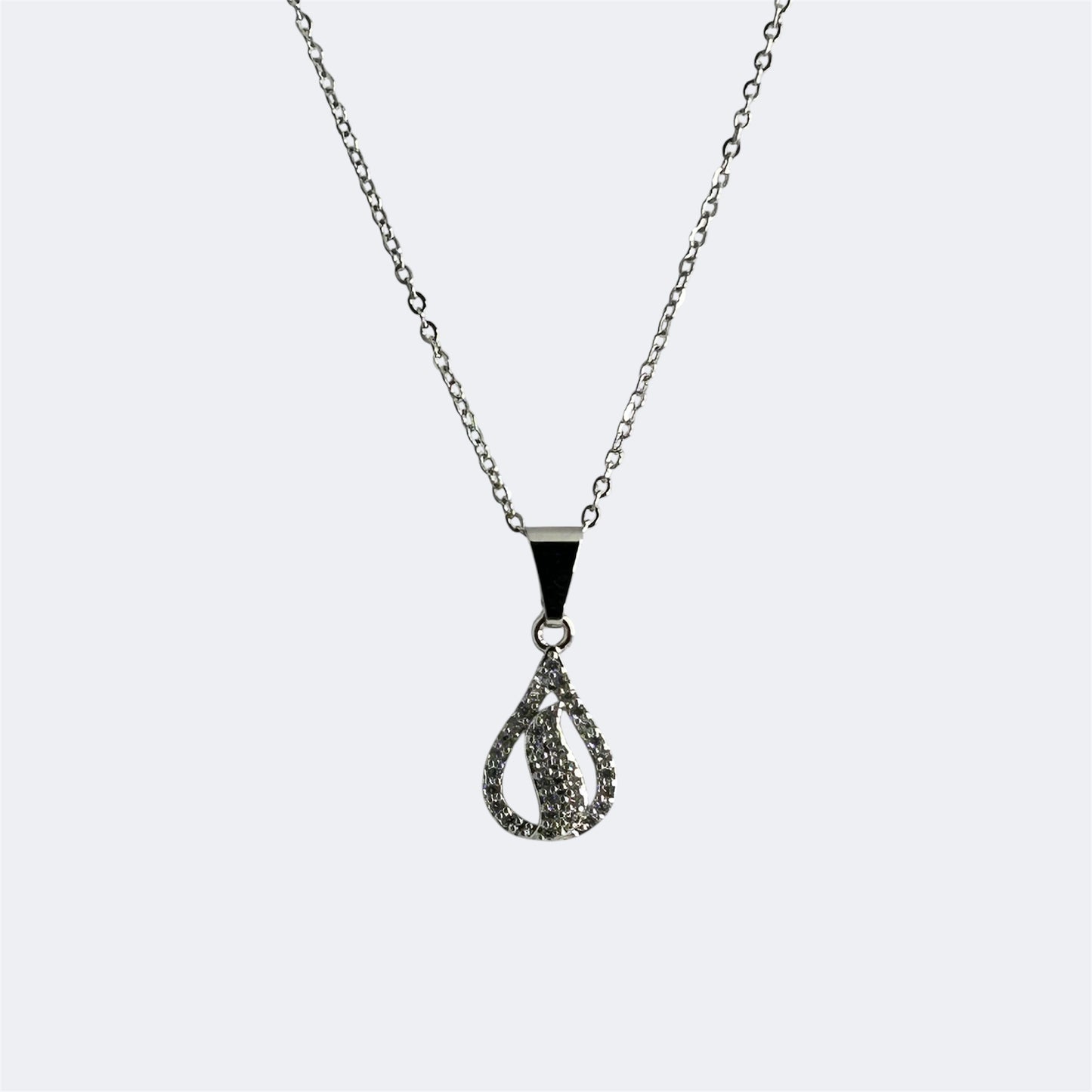 Diamond dazzling drop chain pendent