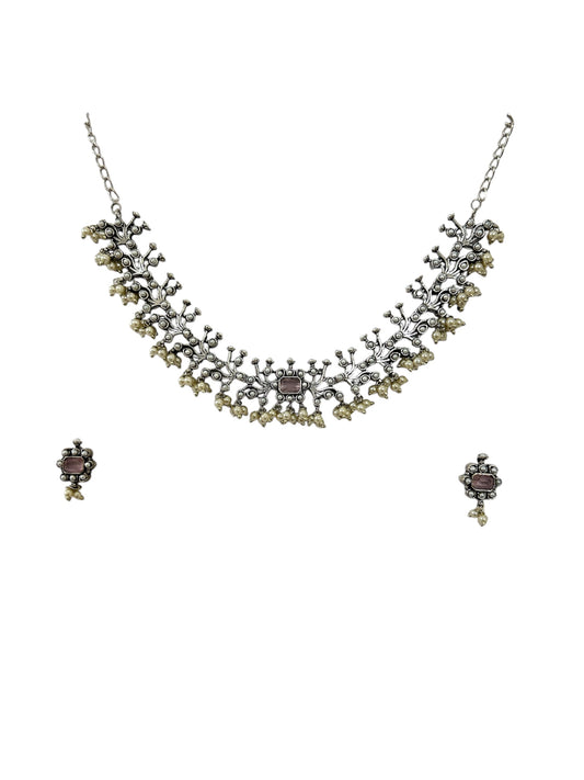 Maya German silver neckless