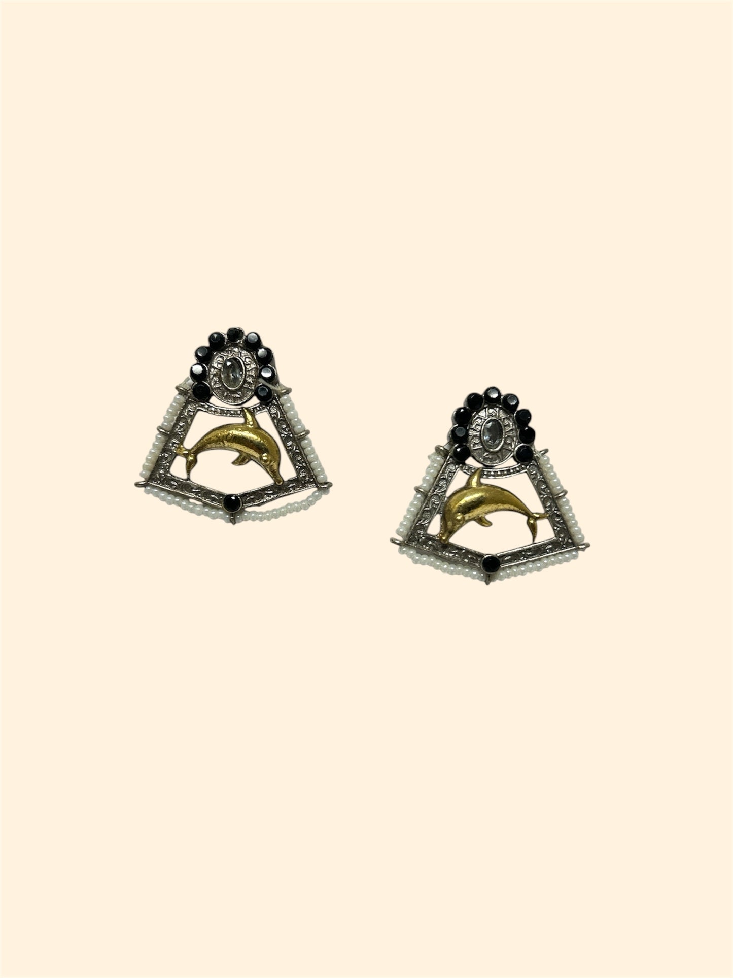 Fish drop earring