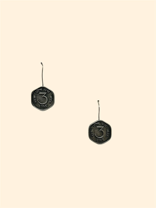 Vintage Three Paise Earrings