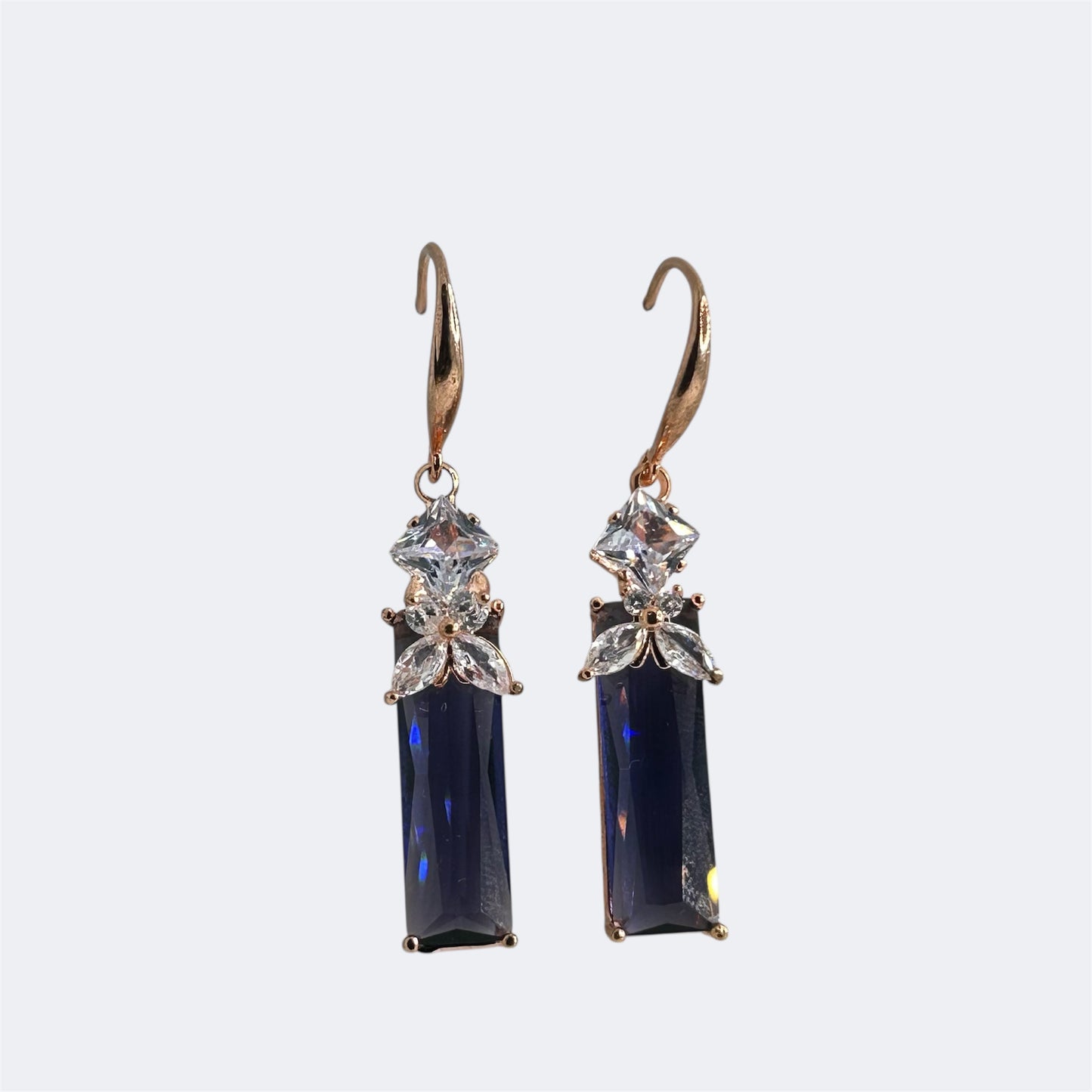 American diamond loop earring
