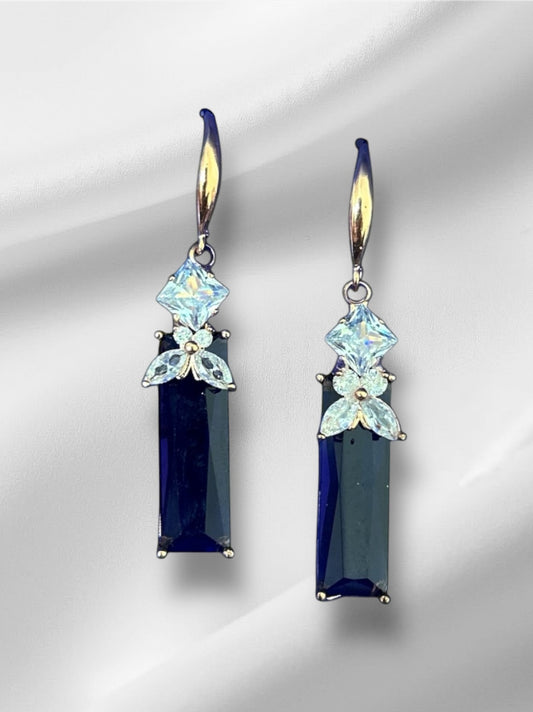 American diamond loop earring