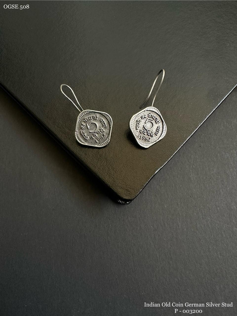 Vintage Five Paise Earrings