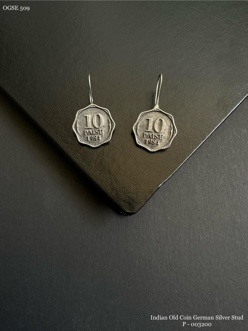 Vintage Ten Paise Earrings