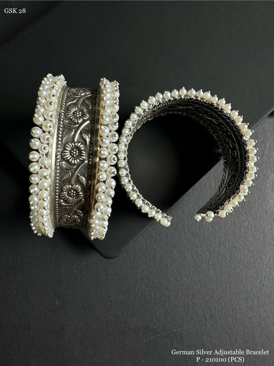 German silver cuff bracelet
