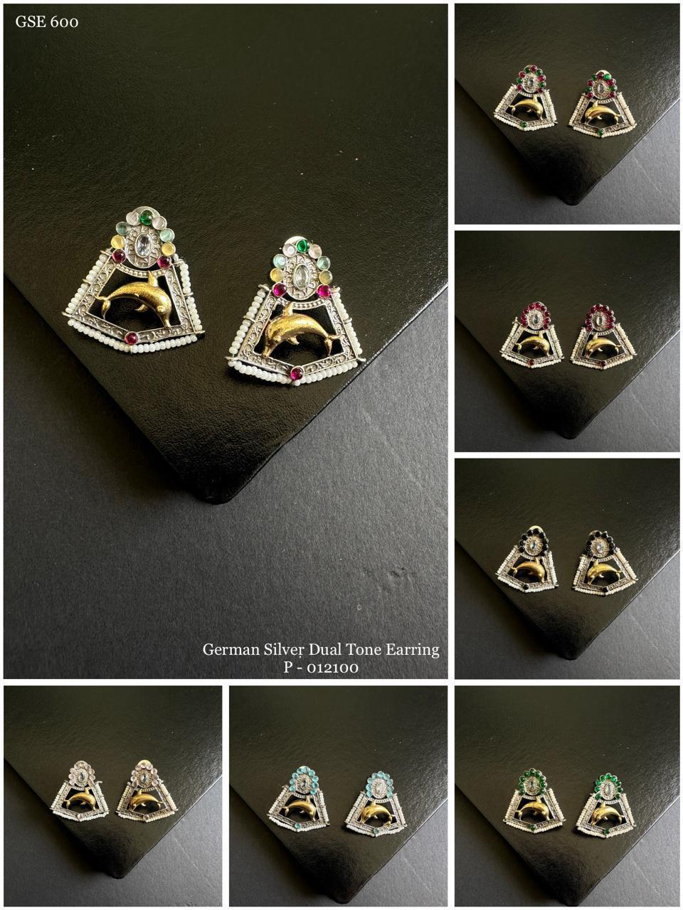 Fish drop earring