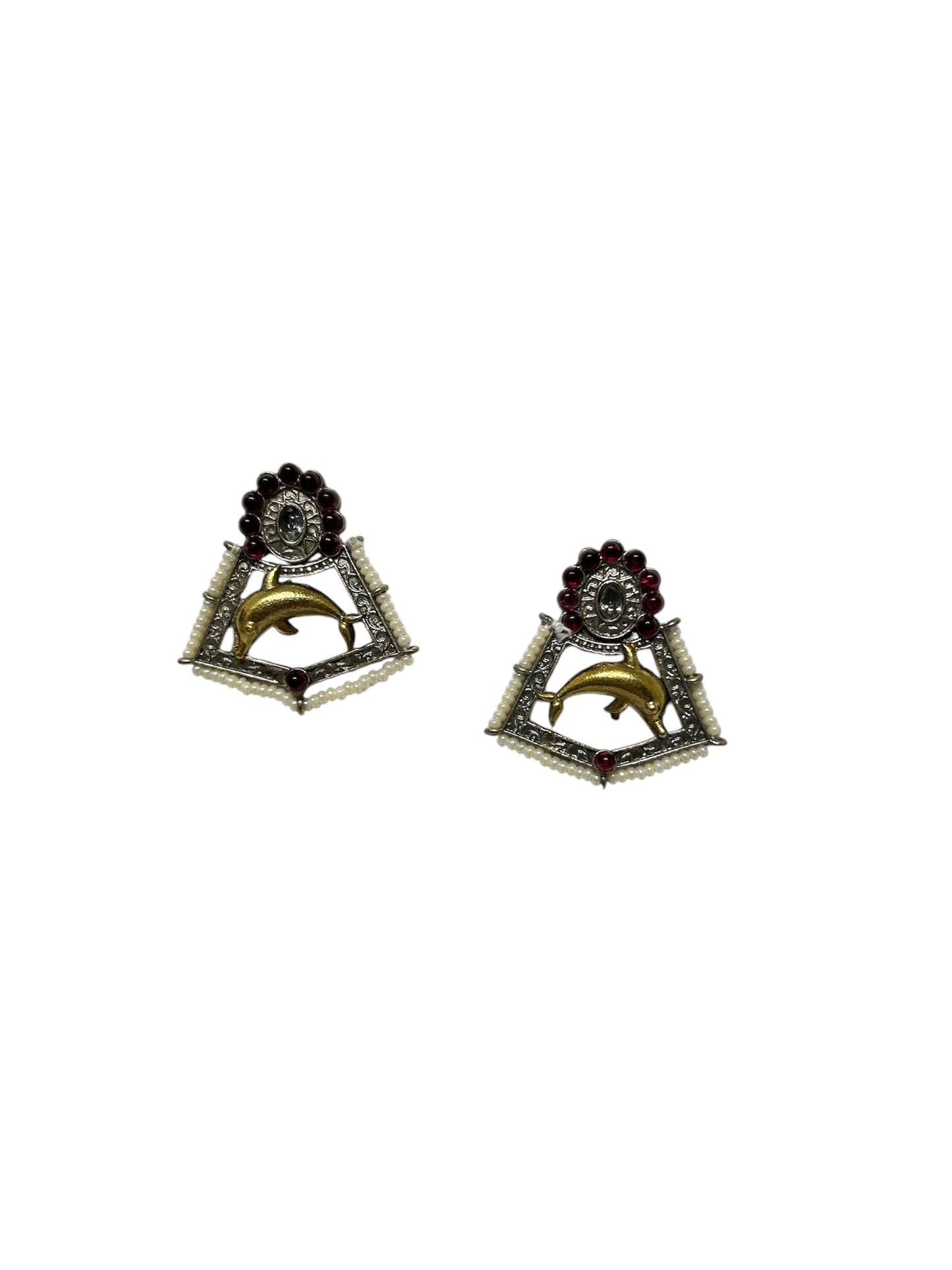 Fish drop earring