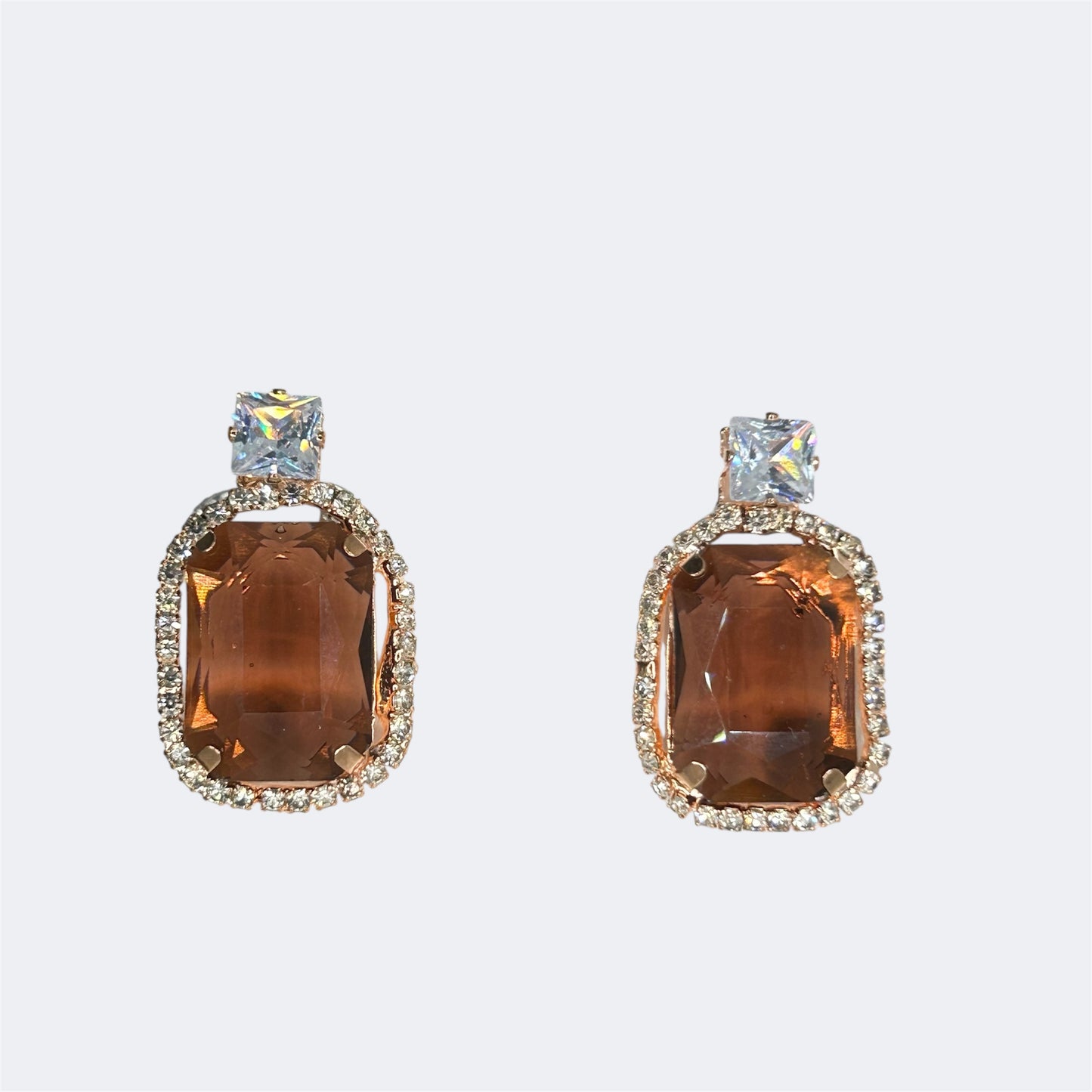 Solitaire Drop Earrings