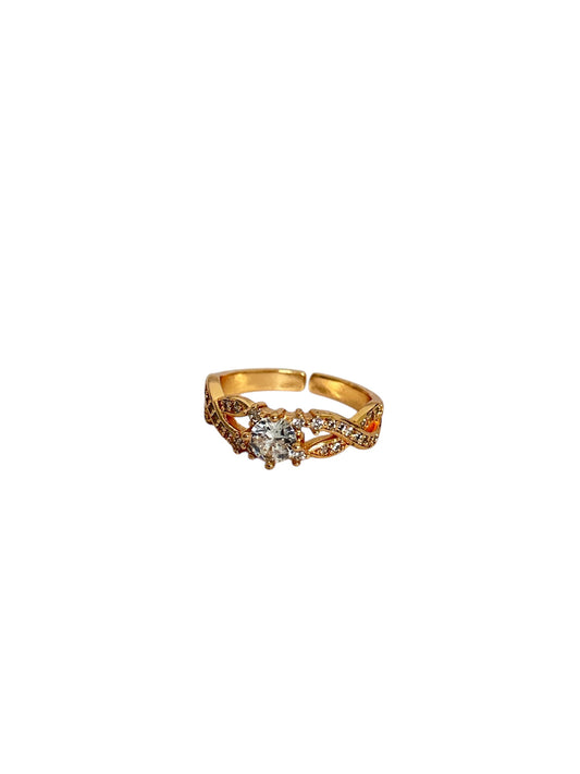 Eternal Sparkle Solitaire Stainless Steel Ring