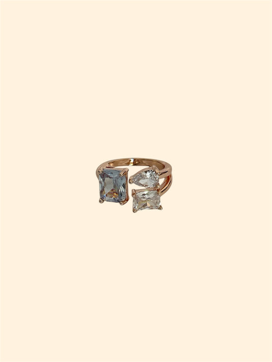 Triad Elegance Gold-Plated Ring