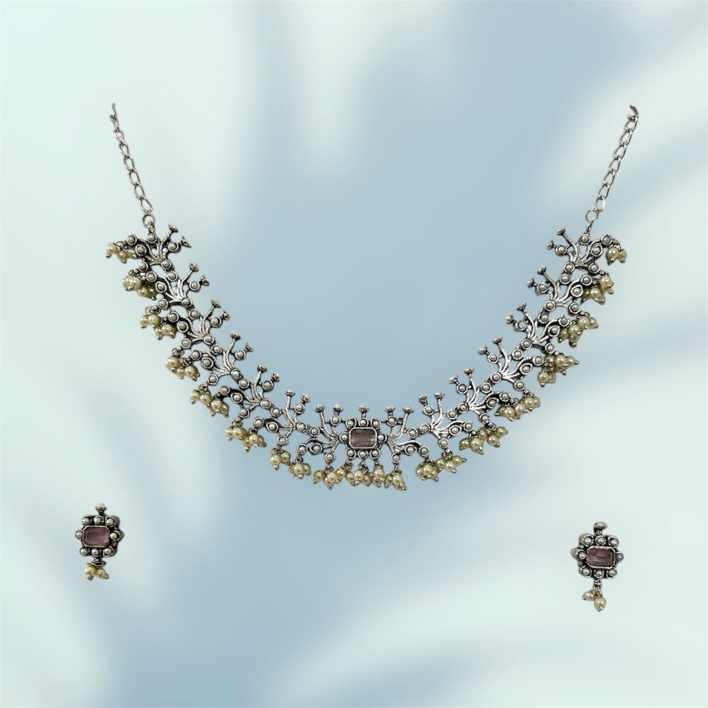 Maya German silver neckless