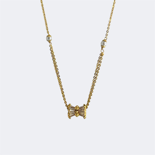 Damru shape pendent with chain