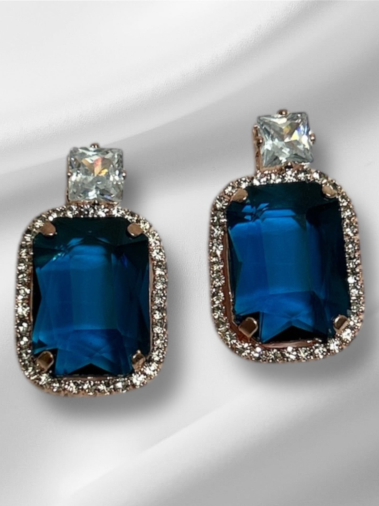 Solitaire Drop Earrings