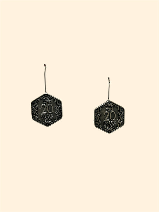 Vintage Twenty Paise Earrings