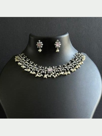 Maya German silver neckless