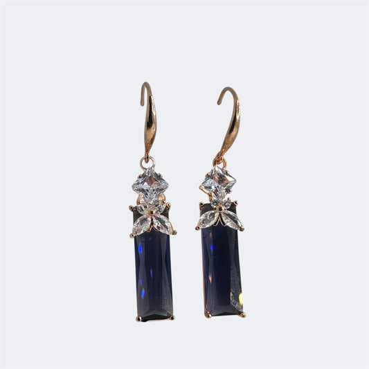 American diamond loop earring