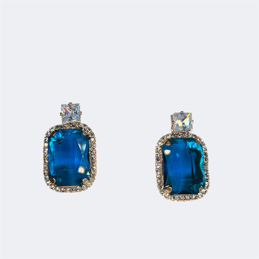 Solitaire Drop Earrings