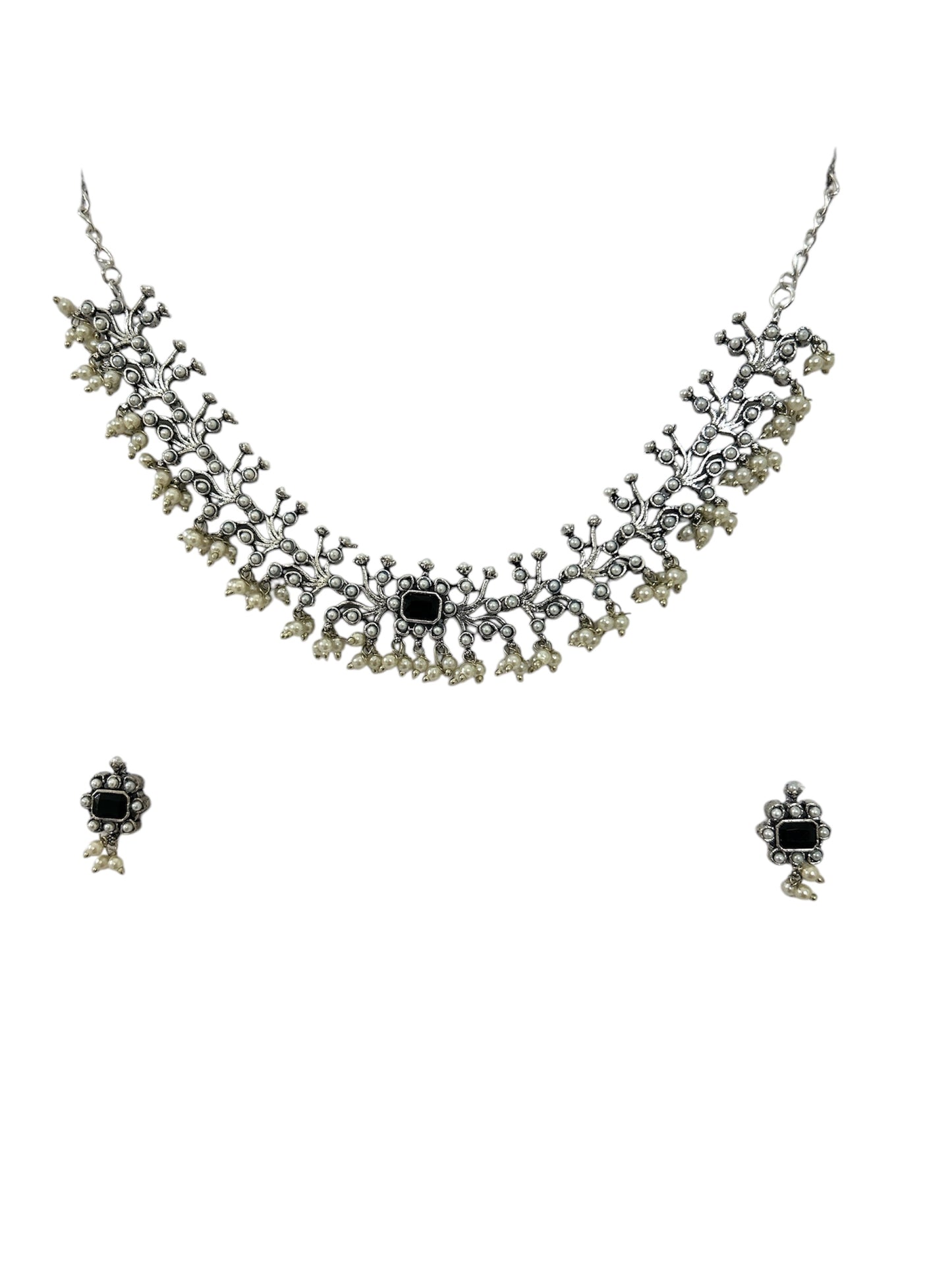 Maya German silver neckless